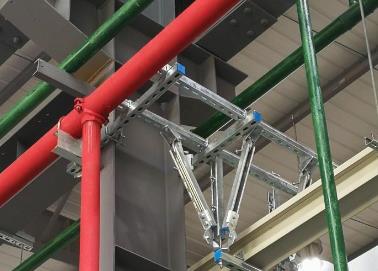 大足该抗震支架的整体式支吊架结构协调性好